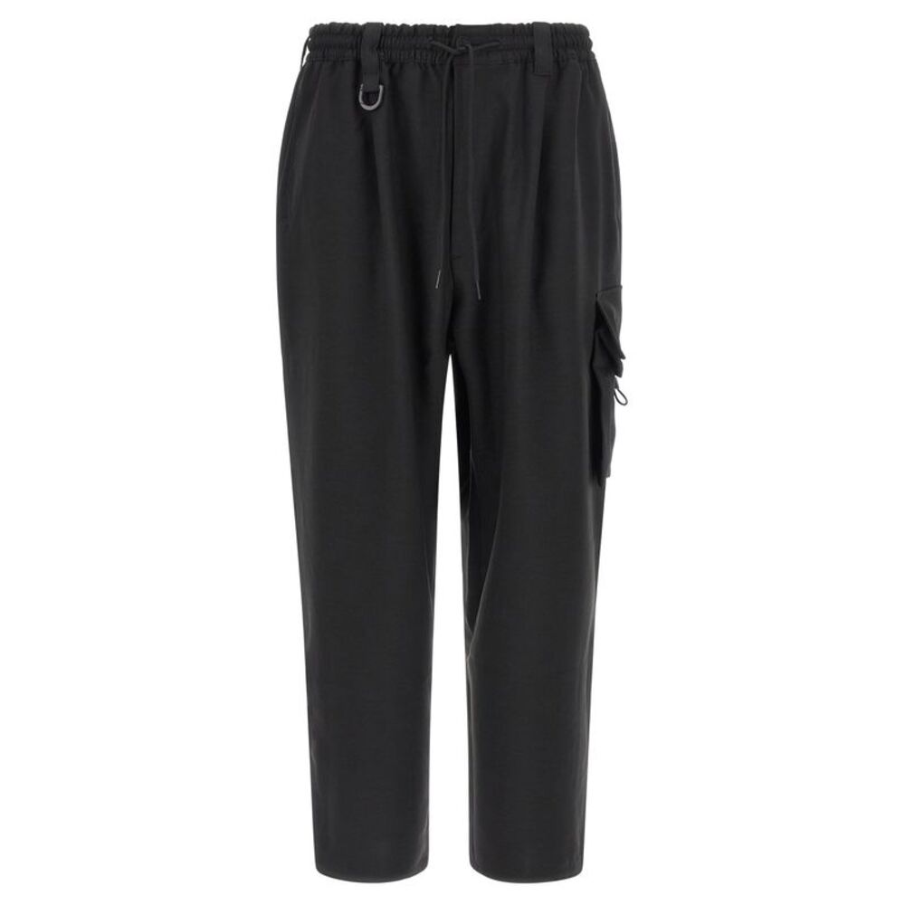 Y-3 Black Polyester Cargo Men's Pants